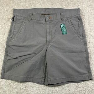 NEW LL Bean Allagash Shorts Men's 38W Standard Fit 5-Pocket Cotton Asphalt Gray